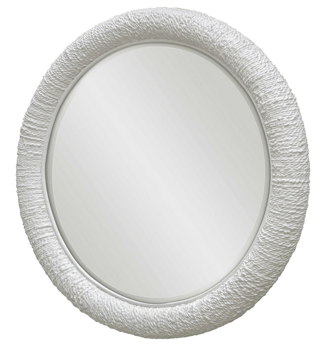 MARINER ROUND MIRROR, WHITE