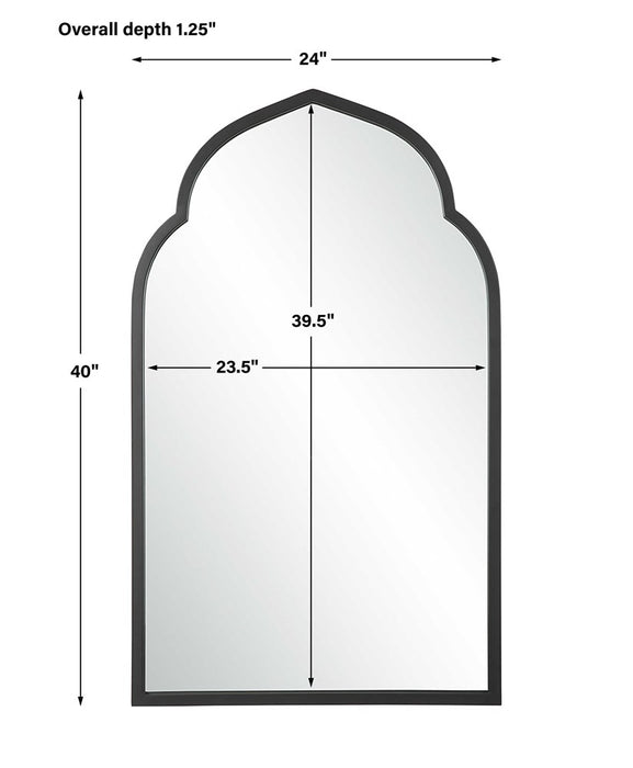 KENITRA ARCH MIRROR, BLACK