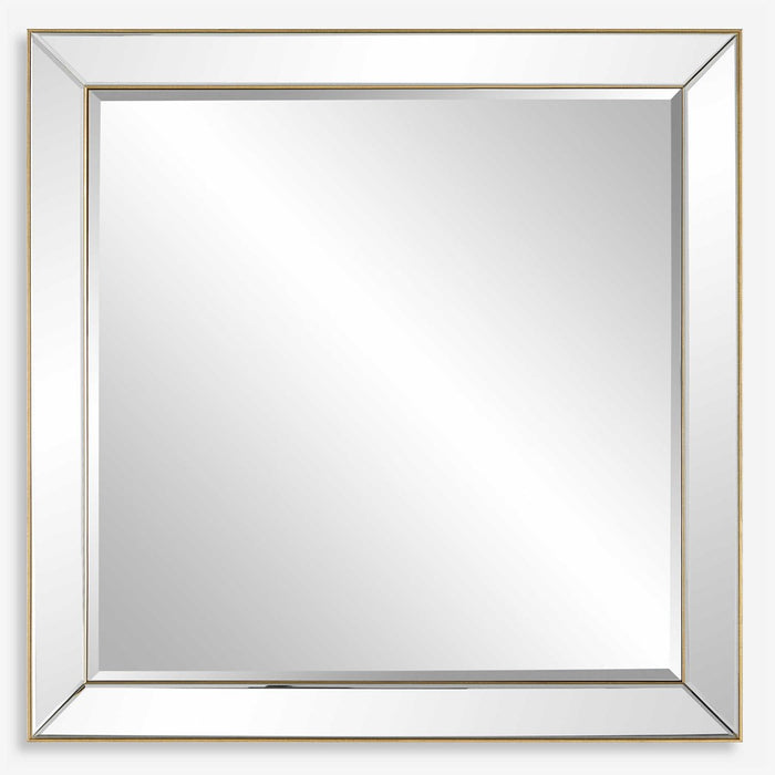 LYTTON SQUARE MIRROR, GOLD