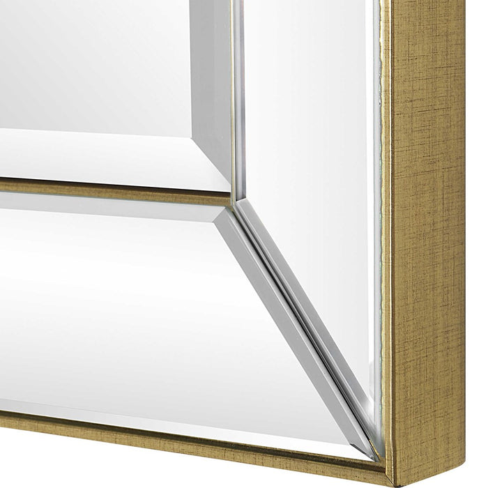 LYTTON SQUARE MIRROR, GOLD