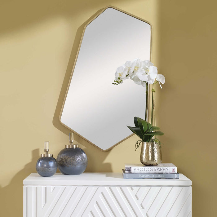 LINNEAH LARGE MIRROR, GOLD