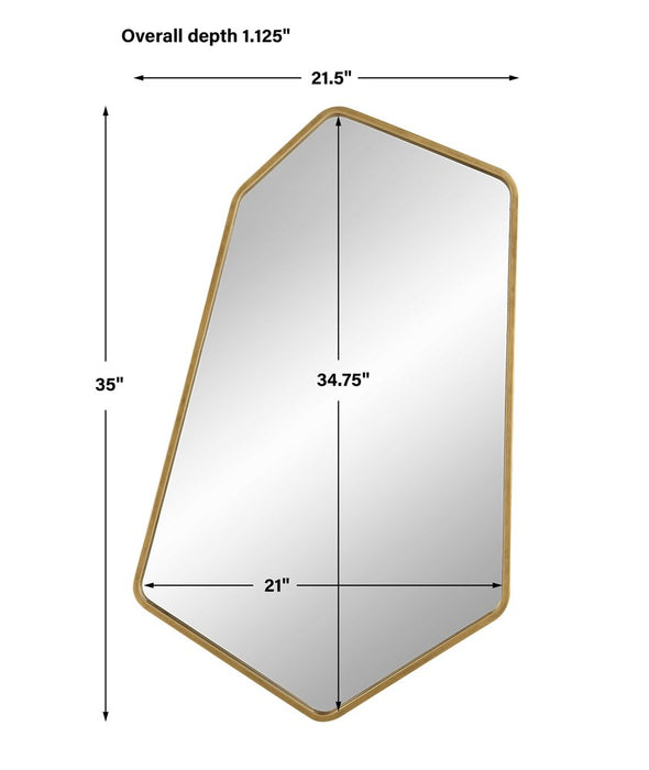 LINNEAH LARGE MIRROR, GOLD