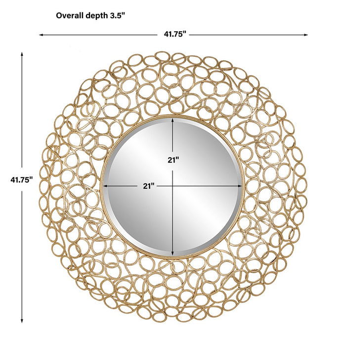 SWIRL ROUND MIRROR