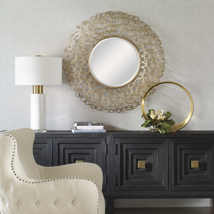 SWIRL ROUND MIRROR