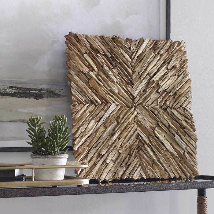 OUTLAND WOOD WALL DECOR, NATURAL