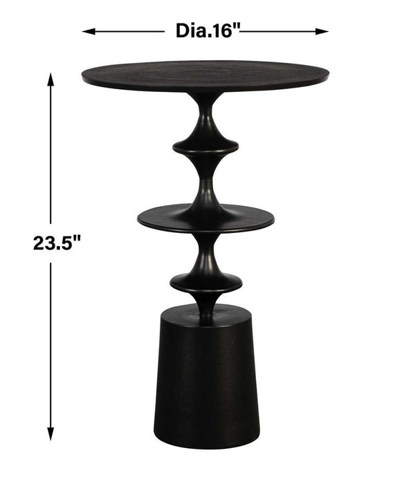 FLIGHT ACCENT TABLE, BLACK