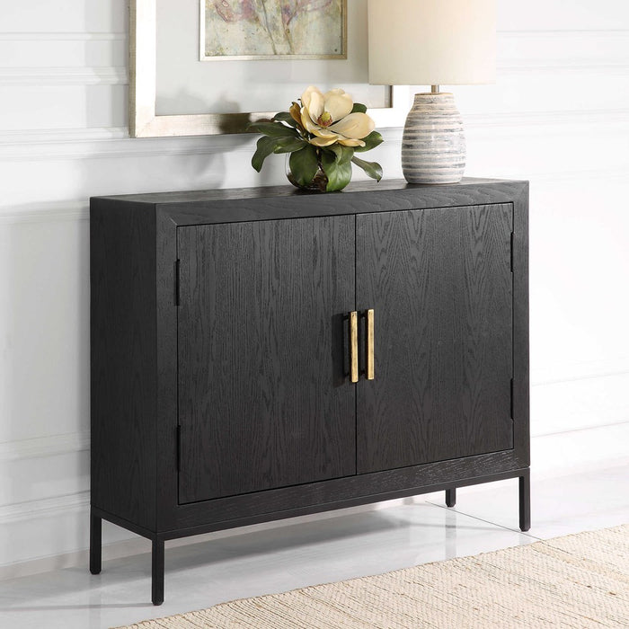 FRONT RANGE 2 DOOR CABINET, BLACK