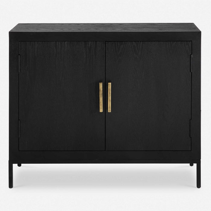 FRONT RANGE 2 DOOR CABINET, BLACK