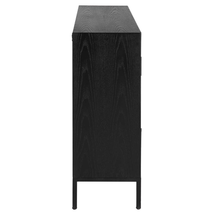 FRONT RANGE 2 DOOR CABINET, BLACK