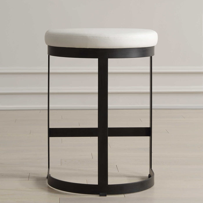 IVANNA COUNTER STOOL, WHITE