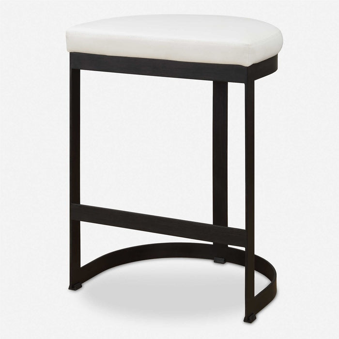 IVANNA COUNTER STOOL, WHITE