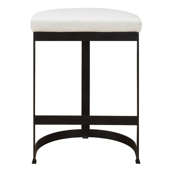 IVANNA COUNTER STOOL, WHITE