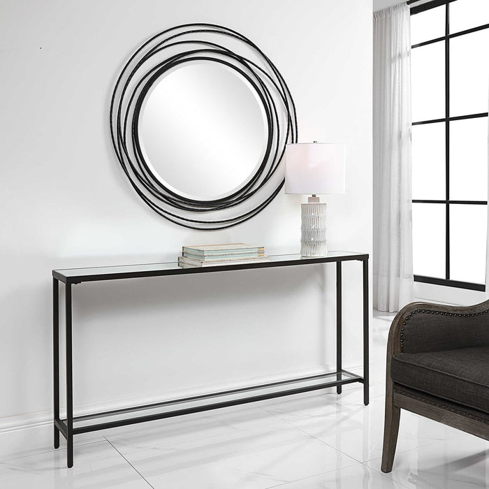 HAYLEY CONSOLE TABLE, BLACK