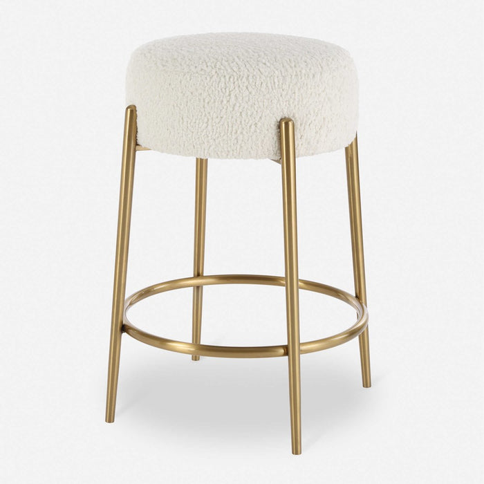 ARLES COUNTER STOOL, BRASS