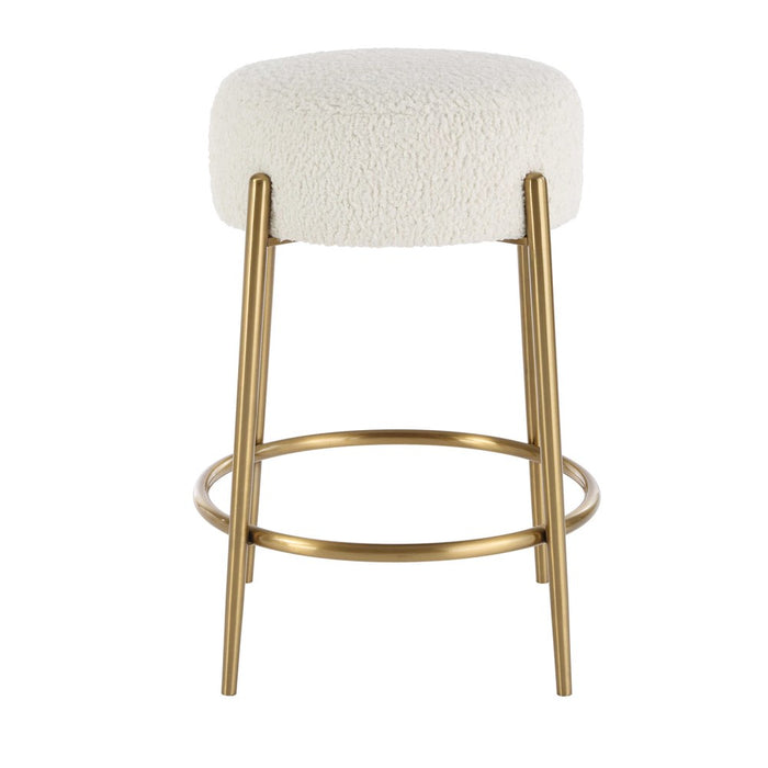 ARLES COUNTER STOOL, BRASS