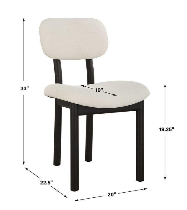 SCULPT DINING CHAIR, WHITE, 2 PER BOX, PRICED EACH