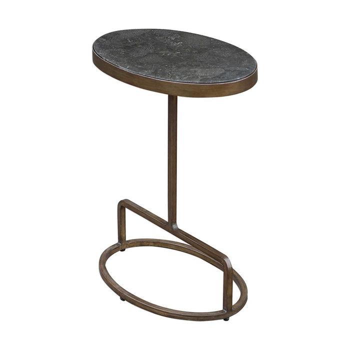 JESSENIA ACCENT TABLE, BLUESTONE