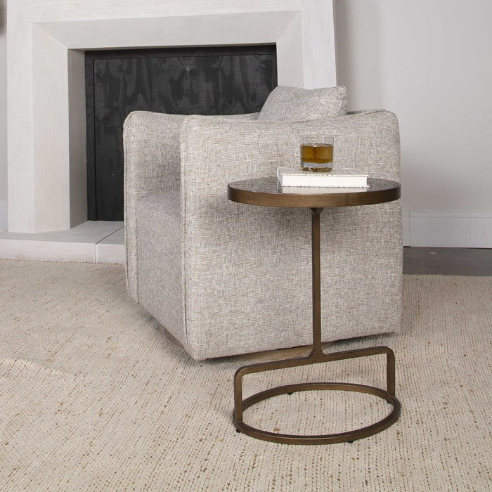 JESSENIA ACCENT TABLE, BLUESTONE