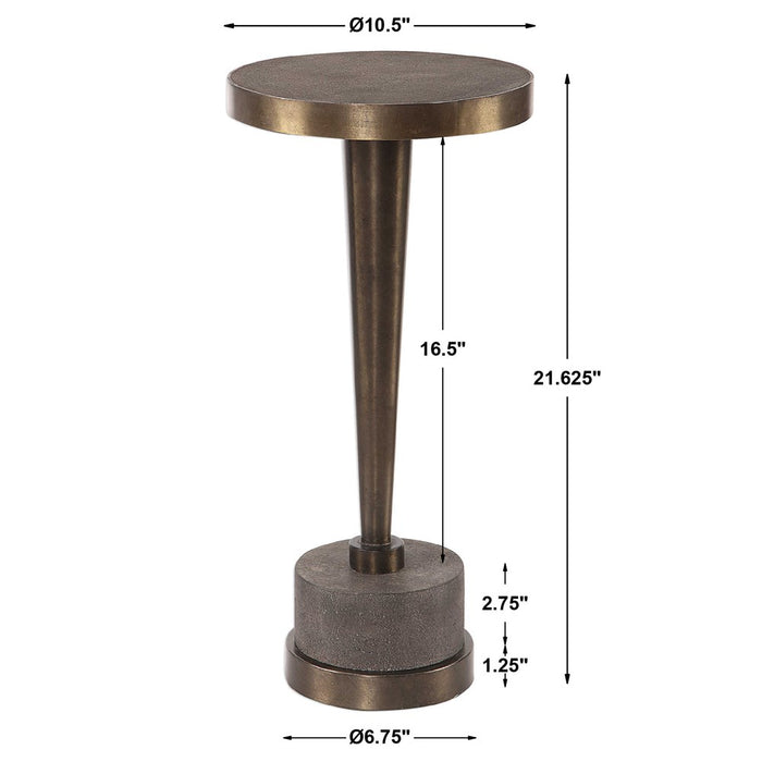 MASIKA DRINK TABLE, BRONZE