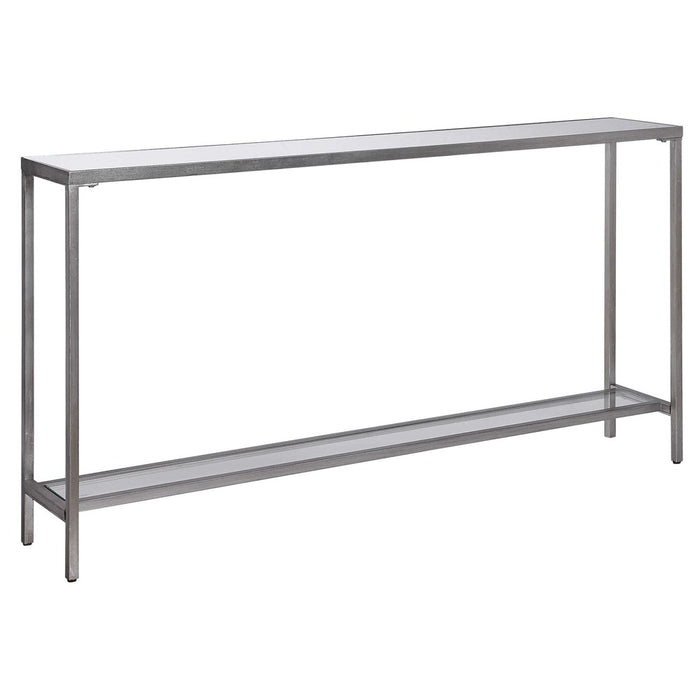 HAYLEY CONSOLE TABLE, SILVER