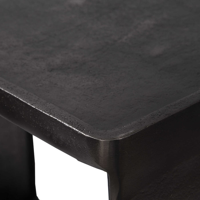 DERWENT SIDE TABLE, DARK NICKEL