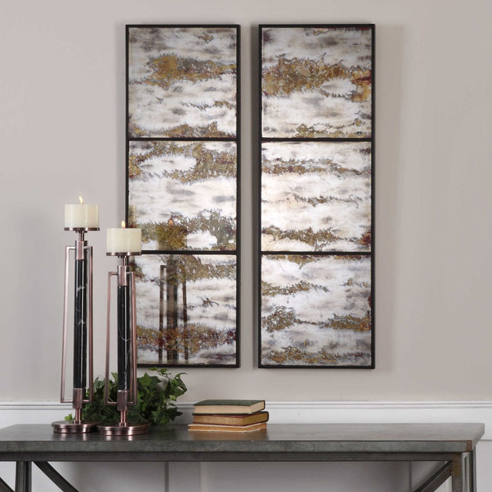 RAHILA MIRRORED WALL PANELS, S/2