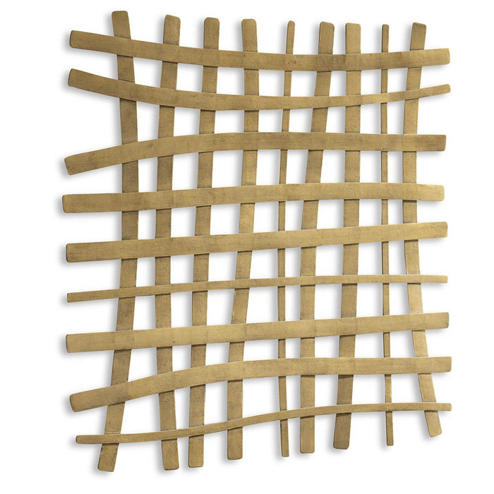 GRIDLINES METAL WALL DECOR, GOLD