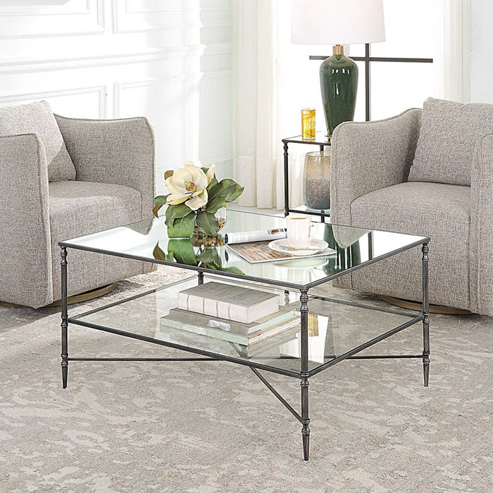 HENZLER COFFEE TABLE, STEEL