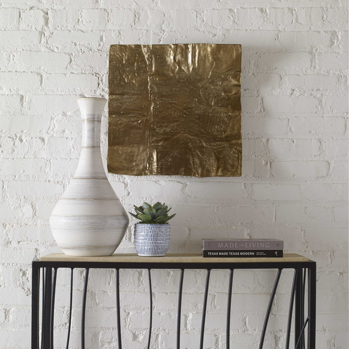 ARCHIVE METAL WALL DECOR, BRASS