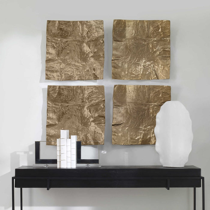 ARCHIVE METAL WALL DECOR, BRASS