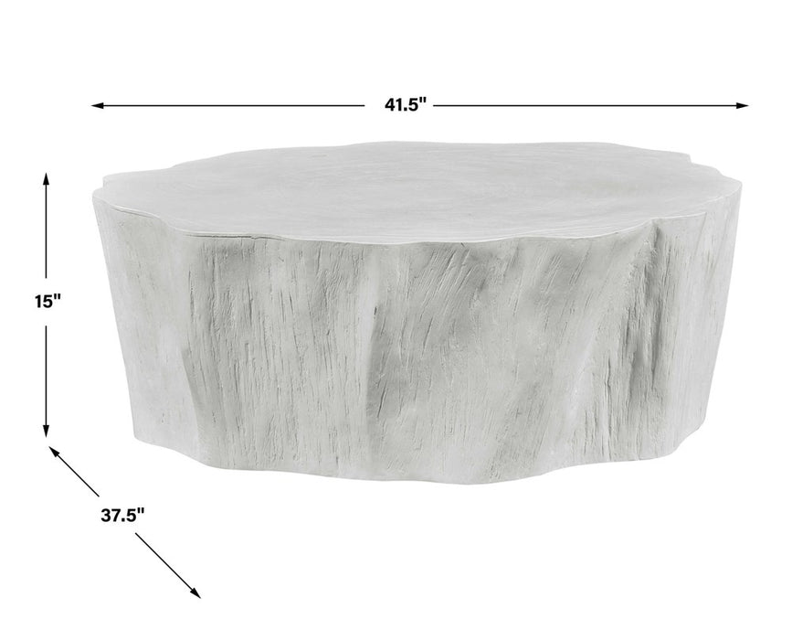 WOODS EDGE COFFEE TABLE, WHITE