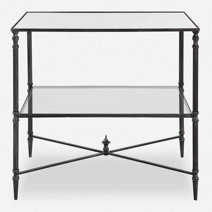 HENZLER LAMP TABLE, STEEL