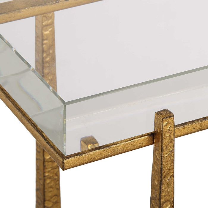 MIDAS ACCENT TABLE, GOLD