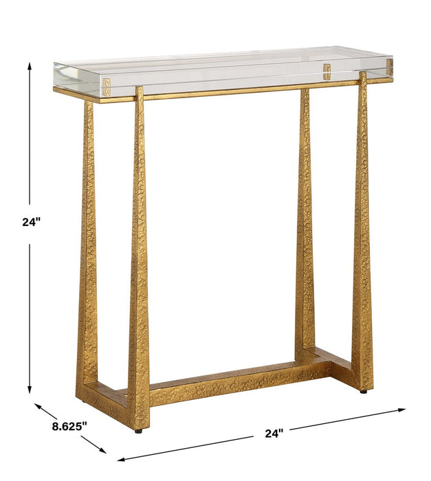 MIDAS ACCENT TABLE, GOLD