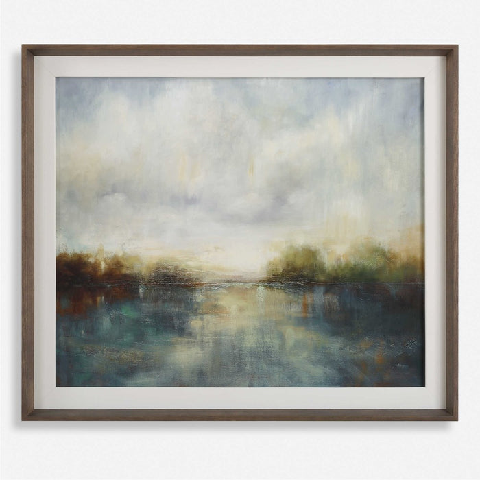 BLUE REVERIE FRAMED PRINT