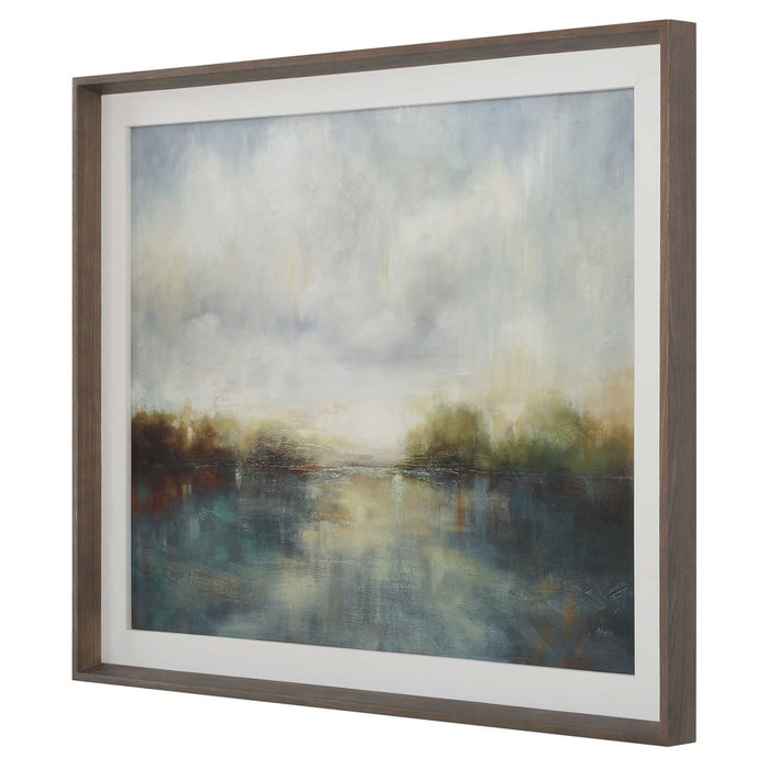 BLUE REVERIE FRAMED PRINT