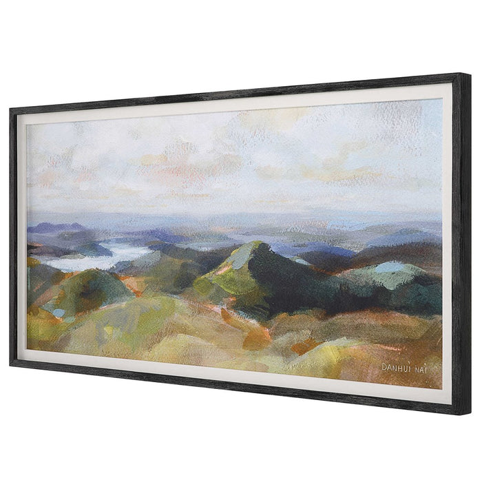 ABOVE THE LAKES FRAMED PRINT