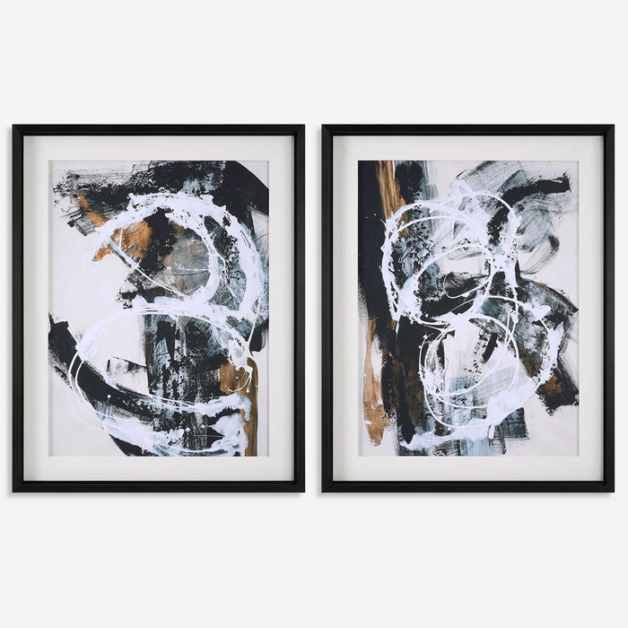 WINTERLAND FRAMED PRINTS, S/2