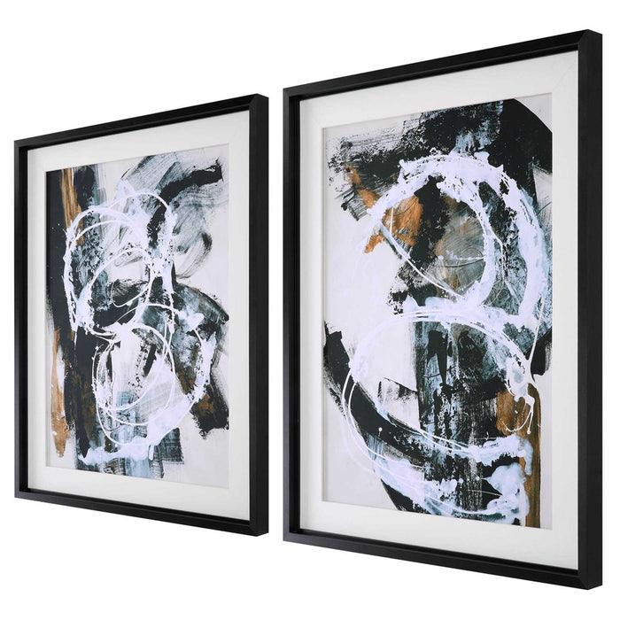 WINTERLAND FRAMED PRINTS, S/2