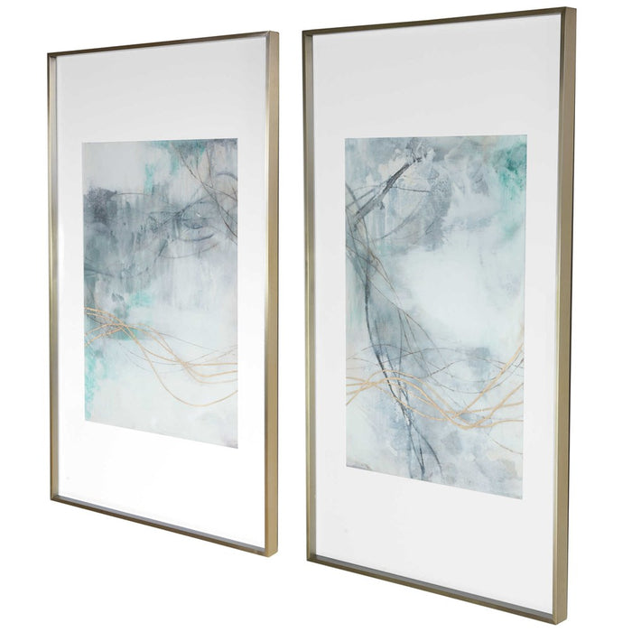 UNDULATING ORO FRAMED PRINTS, S/2