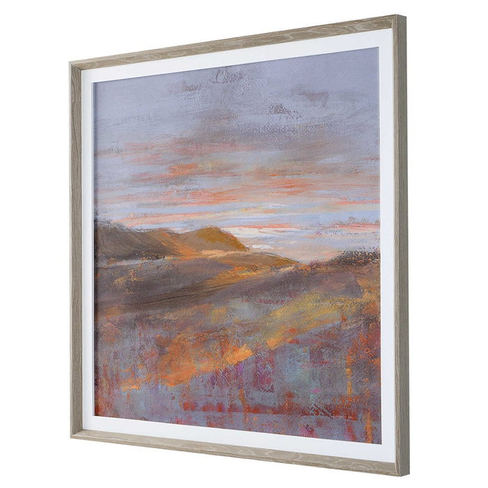 DAWN ON THE HILLS FRAMED PRINT