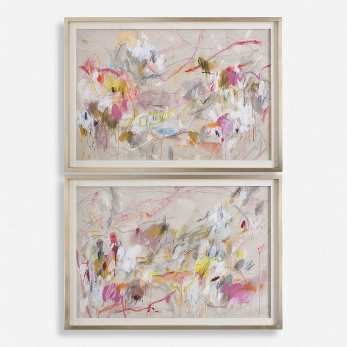 METROPOLITAN RUSH FRAMED PRINTS, S/2