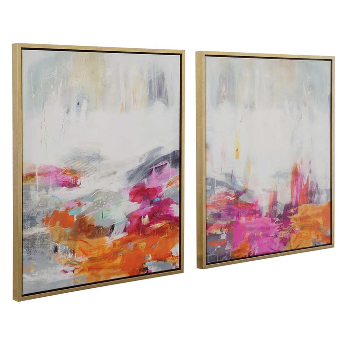 COLOR THEORY FRAMED CANVASES, S/2