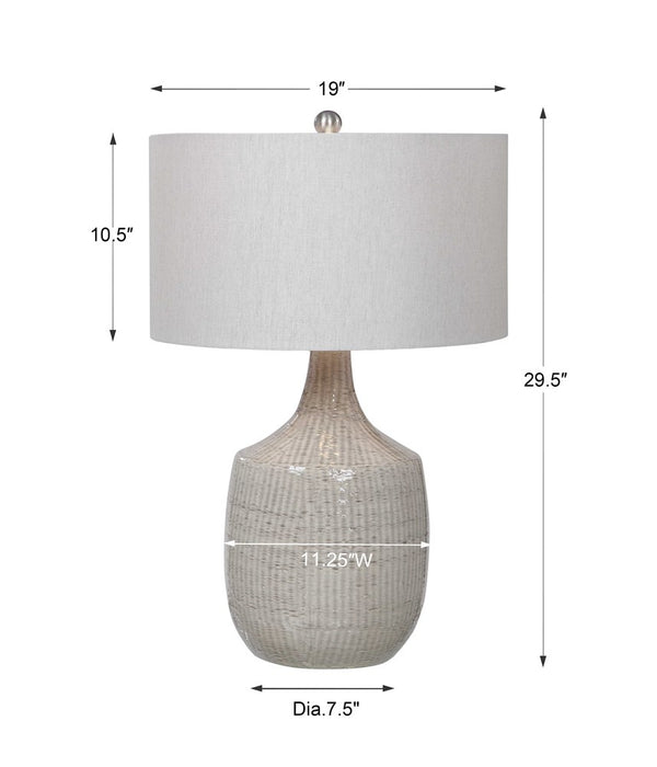 FELIPE TABLE LAMP, LIGHT GRAY