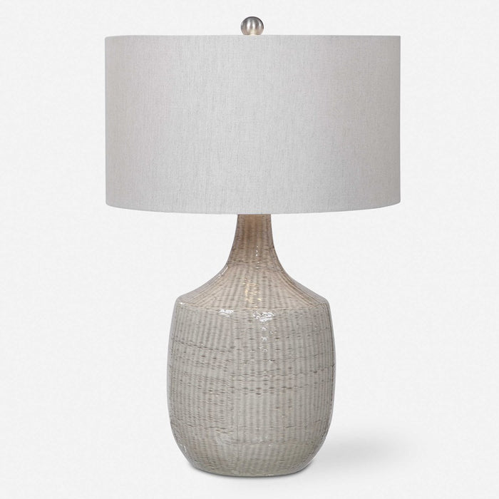 FELIPE TABLE LAMP, LIGHT GRAY