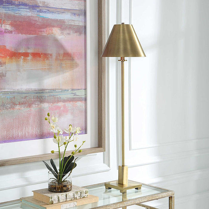 PILOT BUFFET LAMP, BRASS