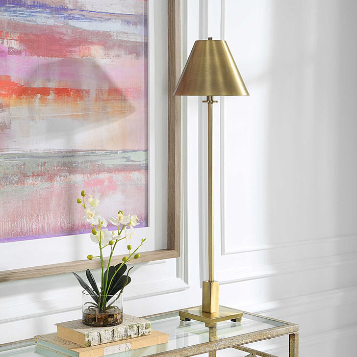 PILOT BUFFET LAMP, BRASS