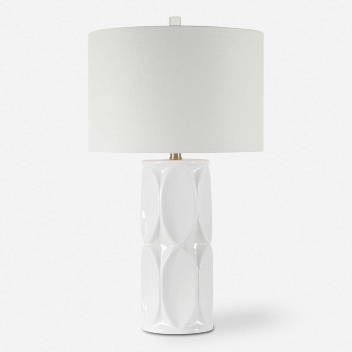 SINCLAIR TABLE LAMP, WHITE