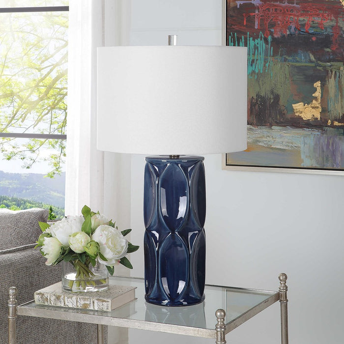 SINCLAIR TABLE LAMP, BLUE