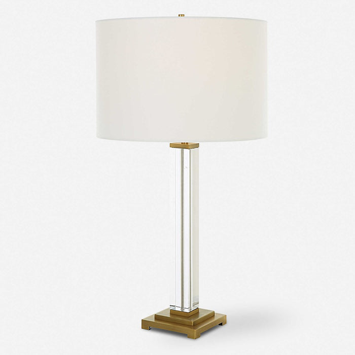 CRYSTAL COLUMN TABLE LAMP